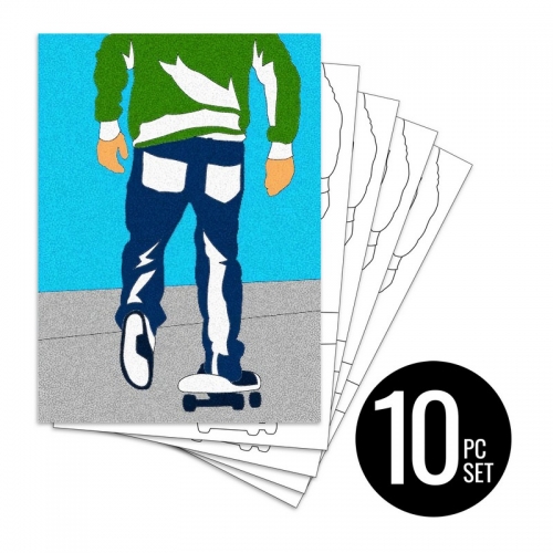 Peel 'N Stick Sand Art Board #17 - Skater Dude Multi Set *SHIPPING INCLUDED via USPS within USA*